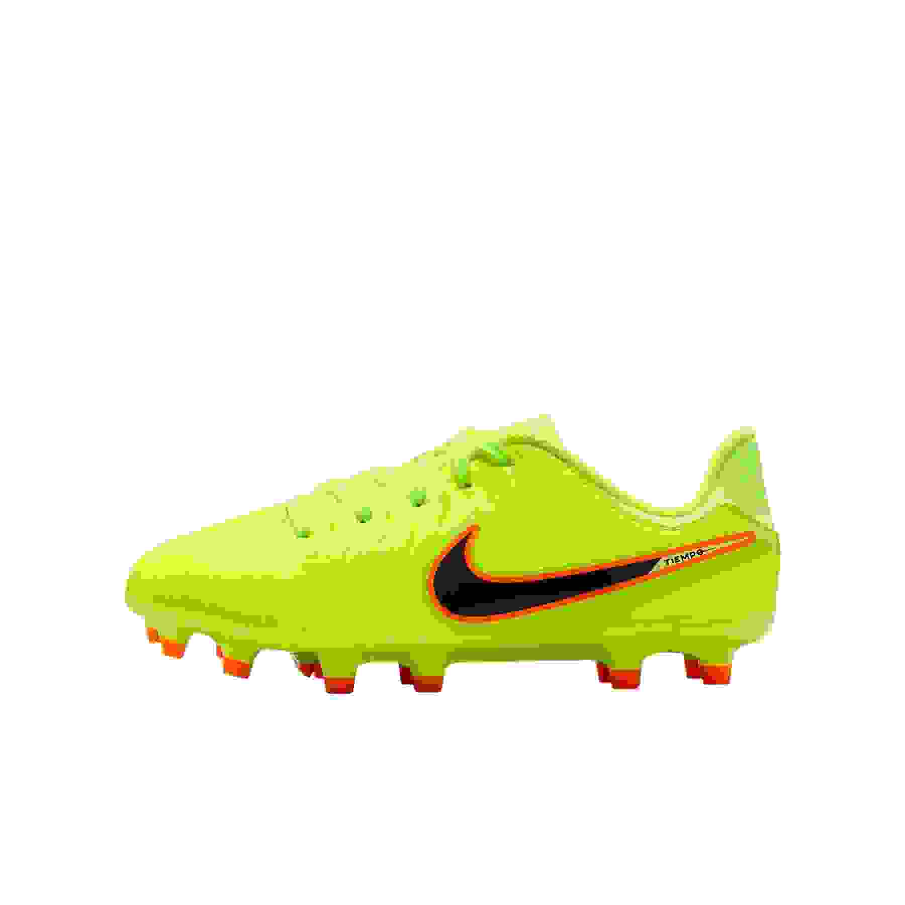 Nike Jr. Tiempo Legend 10 Academy MG Grade School Kids' "Volt/Black" Soccer Cleat